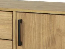 Core Core Texas 2 Door 3 Drawer Waxed Pine Medium Wooden Sideboard