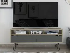 Core Products Core Manhattan Pine and Stone Effect 2 Door Wide Screen TV Unit