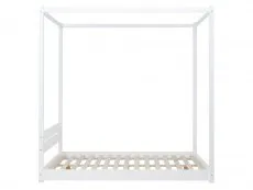 Birlea Birlea Darwin White Four Poster Wooden Bed Frame
