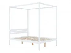 Birlea Birlea Mercia White Four Poster Wooden Bed Frame