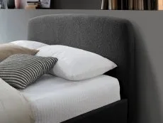 Birlea Furniture & Beds Birlea Otley 4ft6 Double Charcoal Boucle Fabric Bed Frame