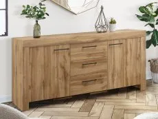 Birlea Birlea Compton Oak 2 Door 3 Drawer Sideboard