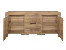 Birlea Furniture & Beds Birlea Compton Oak 2 Door 3 Drawer Sideboard