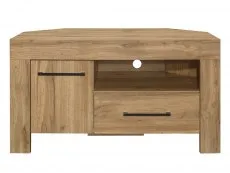 Birlea Furniture & Beds Birlea Compton Oak 1 Door 1 Drawer Corner TV Cabinet