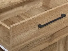 Birlea Birlea Compton Oak 1 Door 1 Drawer Corner TV Cabinet
