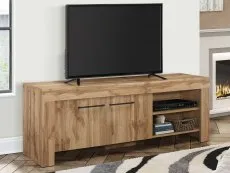 Birlea Furniture & Beds Birlea Compton Oak 2 Door TV Cabinet