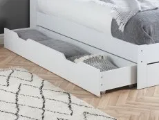 Birlea Birlea Alfie White Wooden 1 Drawer Storage Bed Frame