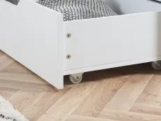 Birlea Birlea Alfie White Wooden 1 Drawer Storage Bed Frame