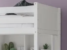 Julian Bowen Julian Bowen Titan Surf White Wooden High Sleeper Bed Frame