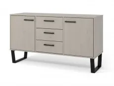 Core Core Texas Grey Waxed Pine 2 Door 3 Drawer Medium Sideboard