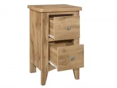 Birlea Birlea Hampstead Oak 2 Drawer Small Bedside Table