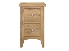 Birlea Birlea Hampstead Oak 2 Drawer Small Bedside Table