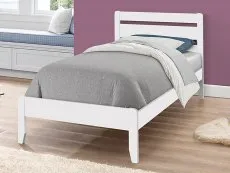 Sareer Sareer Beaulieu 3ft Single White Wooden Bed Frame