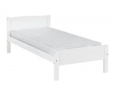 Seconique Seconique Amber White Wooden Bed Frame
