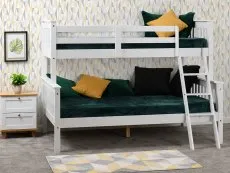 Seconique Seconique Neptune 3ft plus 4ft White Wooden Bunk Bed Frame