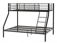 Seconique Seconique Tandi 3ft plus 4ft6 Black Metal Bunk Bed Frame