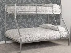 Seconique Seconique Tandi Silver Metal Triple Bunk Bed Frame