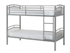 Seconique Seconique Ventura Silver Metal Bunk Bed Frame