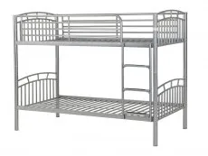 Seconique Seconique Ventura 3ft Silver Metal Bunk Bed Frame