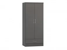 Seconique Seconique Nevada Matt Grey 4 Piece Bedroom Furniture Package