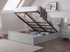 Julian Bowen Julian Bowen Maine Dove Grey Wooden Ottoman Bed Frame