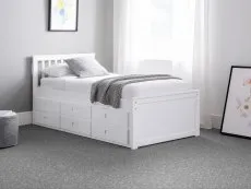 Julian Bowen Julian Bowen Maisie Surf White Wooden Guest Bed Frame