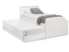 Julian Bowen Julian Bowen Maisie Surf White Wooden Guest Bed Frame