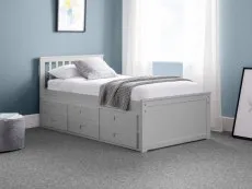 Julian Bowen Julian Bowen Maisie Light Grey Wooden Guest Bed Frame