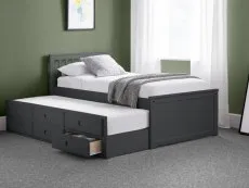 Julian Bowen Julian Bowen Maisie 3ft Single Anthracite Wooden Guest Bed