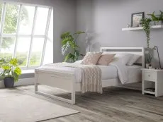 Julian Bowen Julian Bowen Venice Surf White Wooden Bed Frame