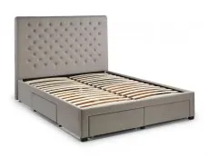 Julian Bowen Julian Bowen Wilton Grey Fabric 4 Drawer Storage Bed Frame