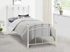 Julian Bowen Julian Bowen Sophie 3ft Single Ivory Metal Bed Frame