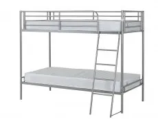 Seconique Seconique Brandon 3ft Silver Metal Bunk Bed Frame