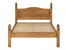 Seconique Seconique Corona 4ft6 Double Wax Pine Wooden Bed Frame (Low Footend)