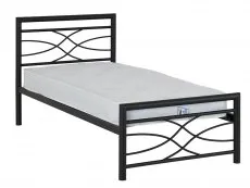 Seconique Seconique Kelly Black Metal Bed Frame