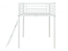 Seconique Seconique Kora 3ft Single White Metal Mid Sleeper Bed Frame