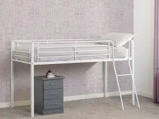 Seconique Seconique Kora White Metal Mid Sleeper Bed Frame