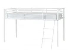 Seconique Seconique Kora White Metal Mid Sleeper Bed Frame
