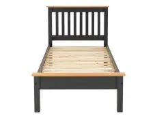 Seconique Seconique Monaco Grey and Oak Wooden Bed Frame (Low Footend)