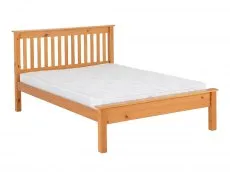 Seconique Seconique Monaco 4ft6 Double Antique Pine Wooden Bed Frame (Low Footened)