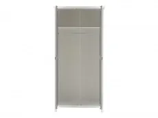 Seconique Seconique Vermont Grey and White 2 Door Double Wardrobe