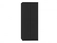 Seconique Seconique Malvern Black 2 Door Double Wardrobe