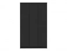 Seconique Seconique Malvern Black 3 Door Triple Wardrobe