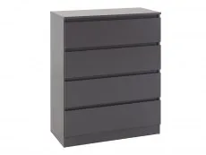 Seconique Seconique Malvern Grey 4 Drawer Chest of Drawers