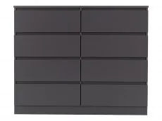 Seconique Seconique Malvern Grey 4+4 Drawer Chest of Drawers