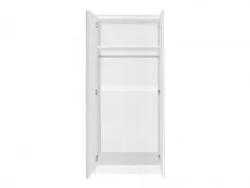 Seconique Malvern White 2 Door Double Wardrobe