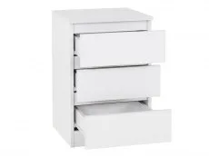 Seconique Seconique Malvern White 4 Piece Bedroom Furniture Package