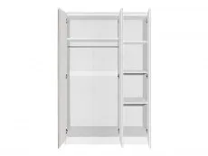 Seconique Malvern White 3 Door Triple Wardrobe