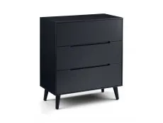 Julian Bowen Julian Bowen Alicia Anthracite 3 Drawer Chest of Drawers