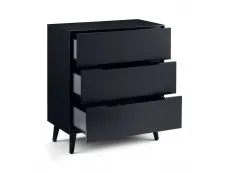 Julian Bowen Julian Bowen Alicia Anthracite 3 Drawer Chest of Drawers